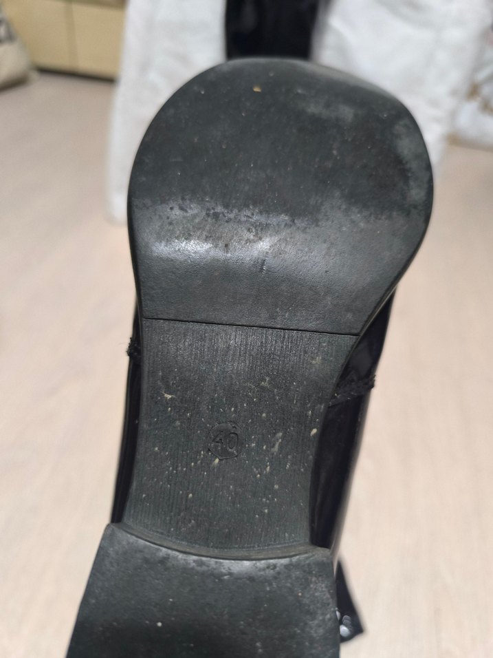 Mürdüm Rugan Kadın Dizüstü Çizme - Görsel 5