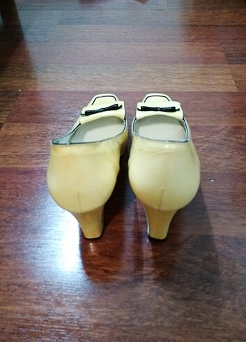 40 Beden sarı Renk Sarı klasik topuklu ayakkabı