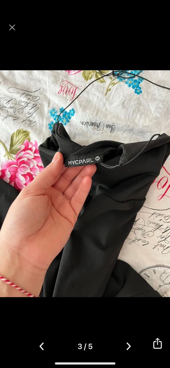 Siyah İnce Askılı Uzun Elbise - Görsel 2