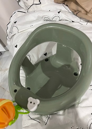 Gri Yüksek Sandalye Turuncu Oyuncaklı - Görsel 3