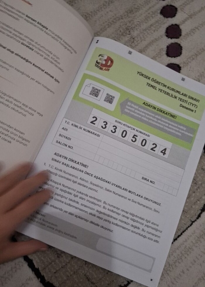 3d yayınları tyt genel deneme  - Görsel 2