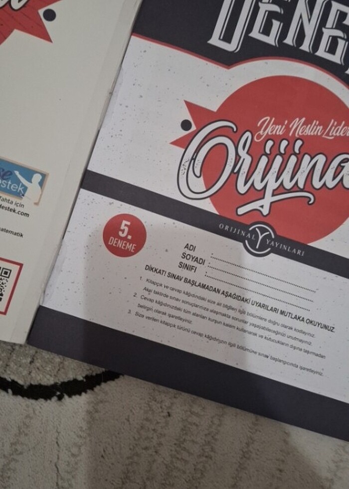 Orjinal tyt matematik 12li deneme sınavı  - Görsel 2