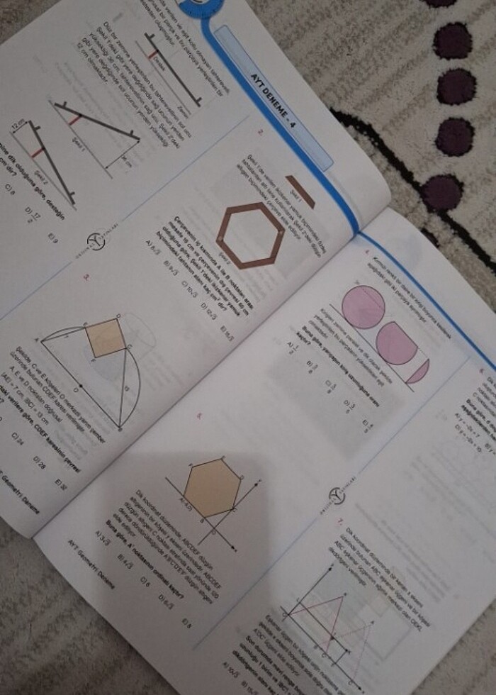 Orjinal tyt/ayt geometri 20 li deneme  - Görsel 3