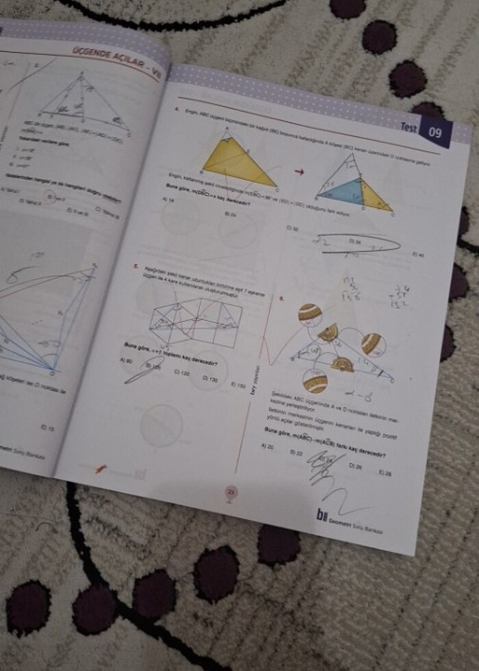 Birey gelişim b serisi orta düzey geometri soru bankası  - Görsel 2