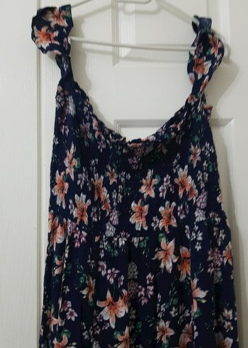 Çiçek Desenli Uzun Bohem Kadın Elbise - Görsel 2