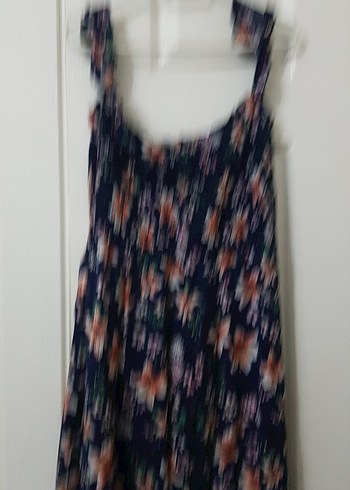 Çiçek Desenli Uzun Bohem Kadın Elbise - Görsel 5