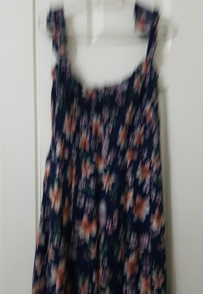 Çiçek Desenli Uzun Bohem Kadın Elbise - Görsel 5