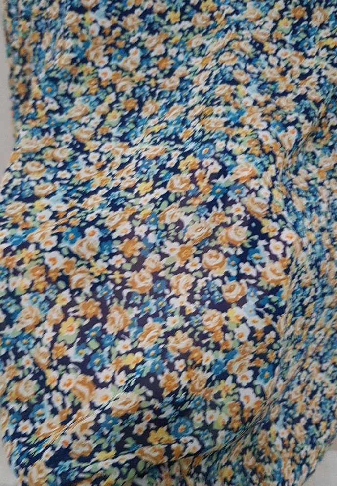 V Yaka Çiçekli Kadın Bluz - Görsel 5