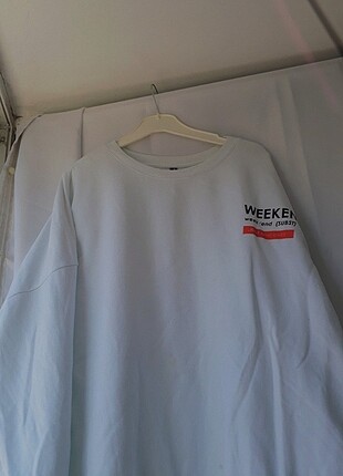 VİNTAGE OVERSİZE BEYAZ BOL SWEATSHİRT
