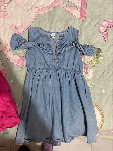 4-5 yaş kız çocuk kot elbise