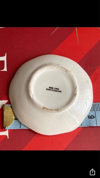 Beden Bone China Antika Porselen İngiliz Tabak