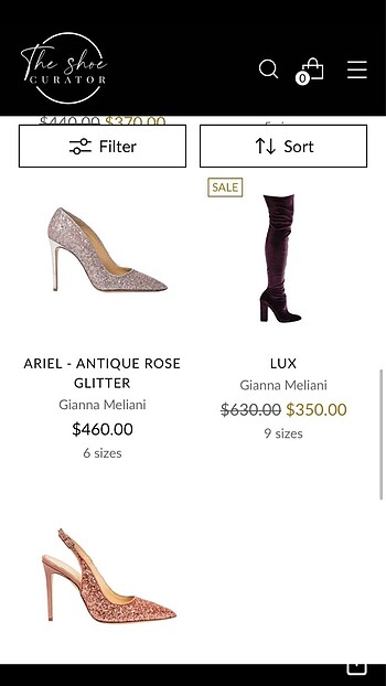 40 Beden 460$ VAKKO ?dan Gianna Meliani Stiletto