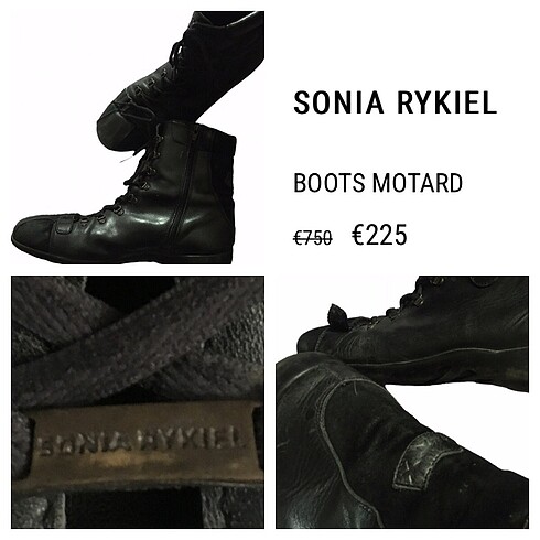 Sonia Rykiel Deri Spor Bot Postal