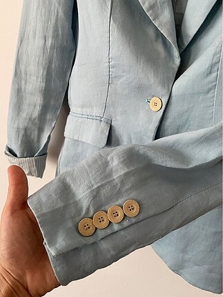 s Beden mavi Renk Koton Blazer Ceket
