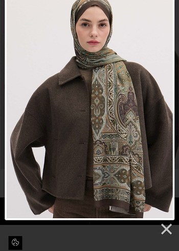 Freshscarfs Vera desen şal kahve