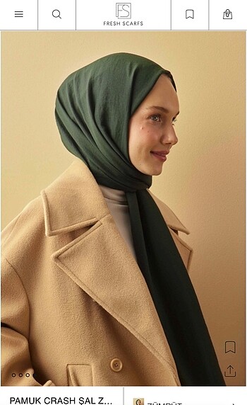 Fresh scarfs pamuk crash şal