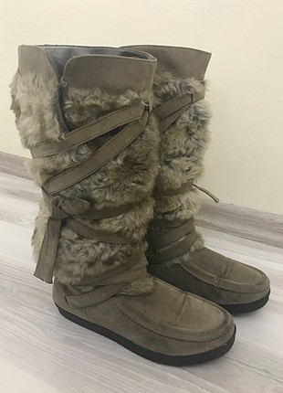 38 Beden Koton Kürklü Bej Renk Bot