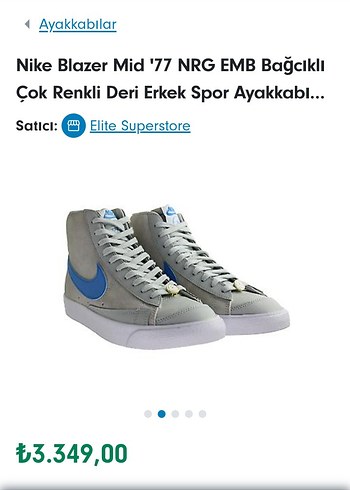 Nike Blazer Mid 77 Nrg Emb Retro Deri Sneaker