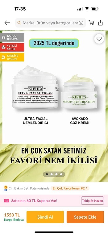 Kiehl's Kiehl?s avakadolu göz kremi