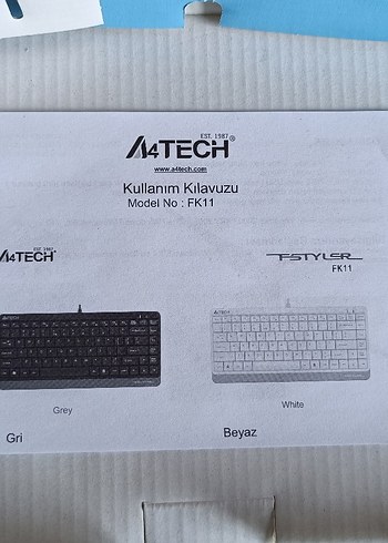 A4Tech FK11 Beyaz Renk Sıfır Klavye - Görsel 7