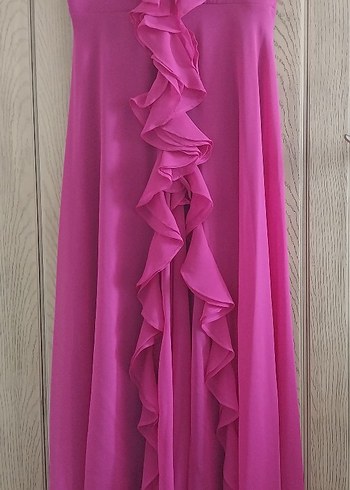 fuşya abiye elbise - Görsel 7