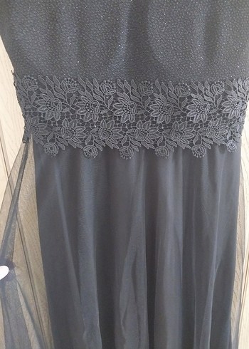 Siyah abiye elbise - Görsel 4