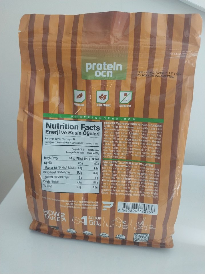 Protein OCN Whey Protein birthday cake-Cream Of Rice dubai çiko - Görsel 4