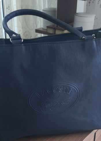 Lacoste Siyah Deri Kadın Çanta