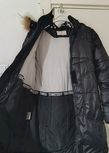 Kürklü Siyah Kadın Kış Montu - Görsel 2