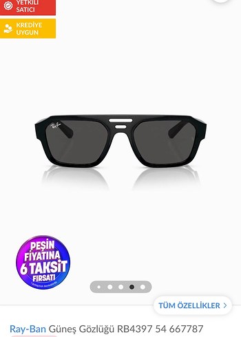 Ray-Ban  Siyah Şeffaf Çerçeveli Gözlük - Görsel 4