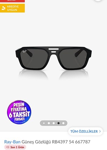 Ray-Ban  Siyah Şeffaf Çerçeveli Gözlük - Görsel 5