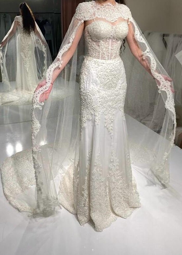 Özel dikim balık model gelinlik - Görsel 2