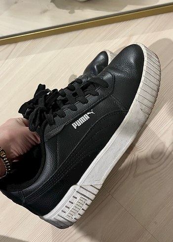 Puma Siyah Deri Sneaker