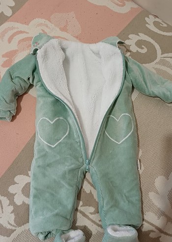 Yeşil Bebek Peluş Kozmonot Tulum - Görsel 2