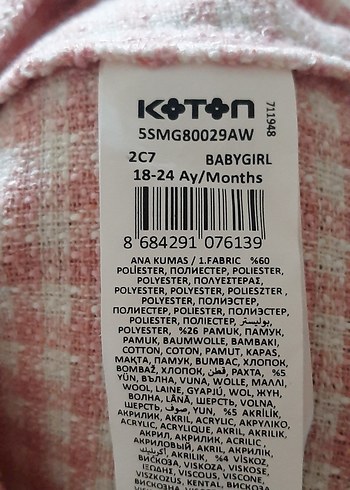 Koton marka kız bebek elbise - Görsel 3