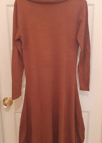 Tesettür Uzun Kollu Triko Elbise - Görsel 2