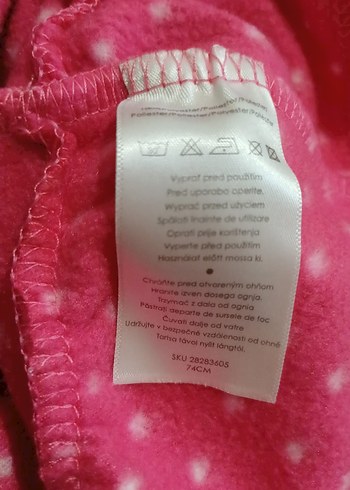 Kız Bebek Pembe Kapüşonlu Fermuarlı Takım - Görsel 3