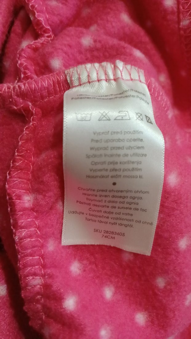 Kız Bebek Pembe Kapüşonlu Fermuarlı Takım - Görsel 3