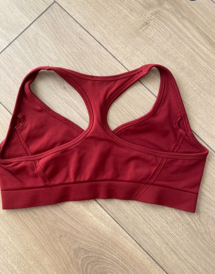 Bordo Spor Sütyeni Racerback Model - Görsel 2