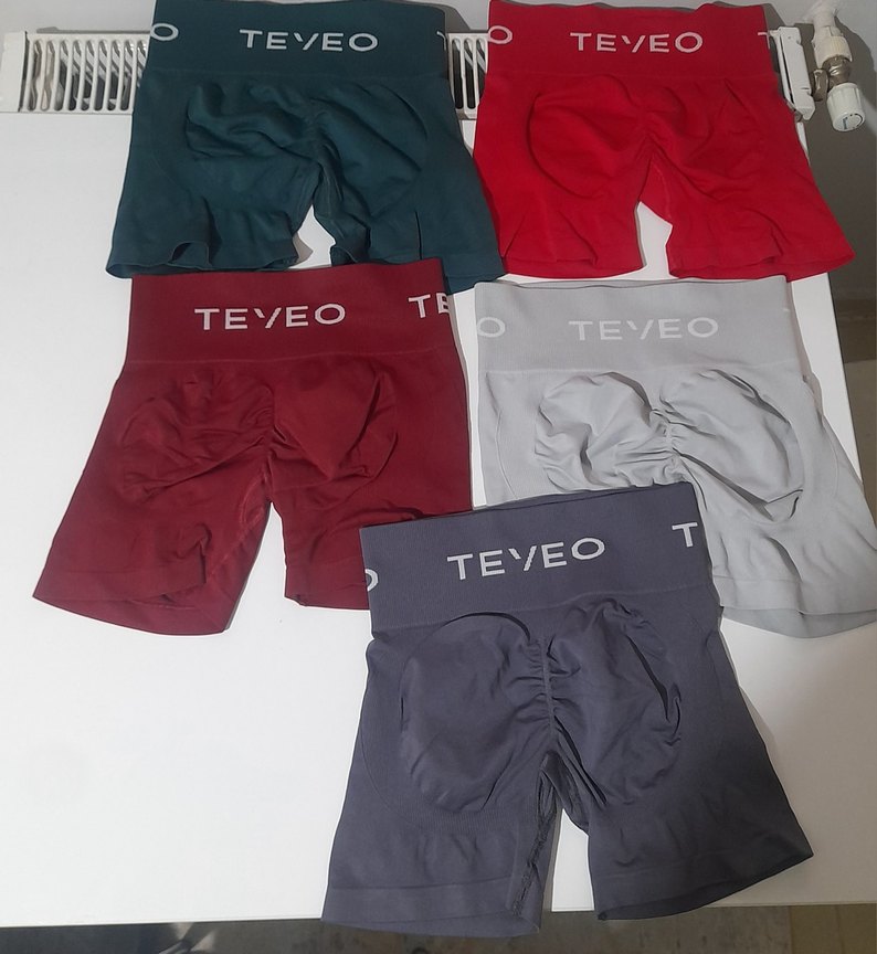 Kadın Kırmızı Mini Spor Tayt - Görsel 3