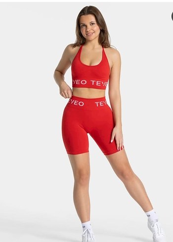 Diğer Kırmızı Mini Spor ve bra takim