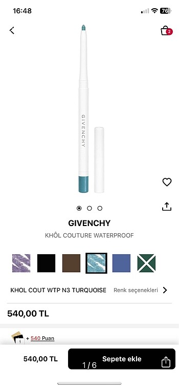 Givency göz kalemi