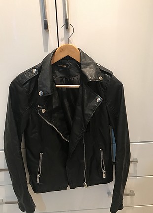 Deri ceket biker