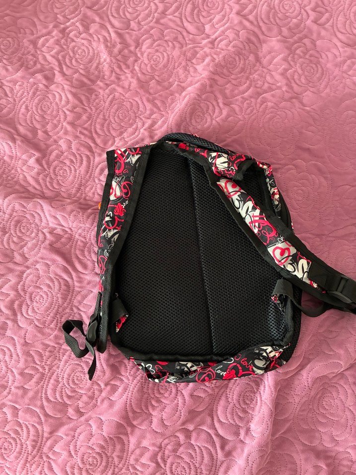 Renkli Desenli Fermuarlı Kadın Sırt Çantası - Görsel 2