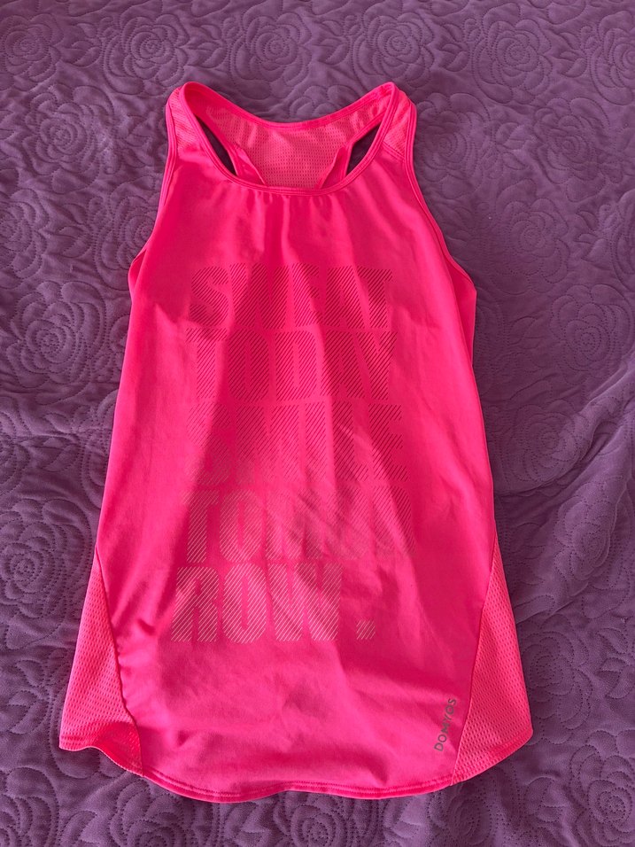 Parlak Pembe Yüksek Yakalı Spor Atlet - Görsel 3