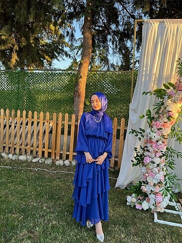 s Beden Abiye elbise şifon