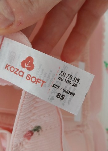 Pembe Bohem Sütyen Takımı güllü çiçekli - Görsel 6