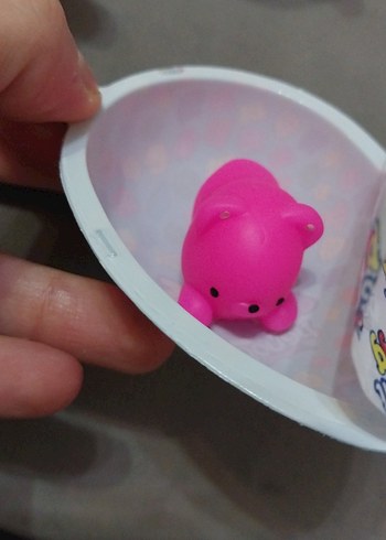 Bonart Renkli squishy Oyuncak ayıcık pembe - Görsel 3