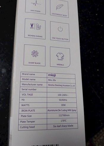 Mioji Çok Fonksiyonlu Ütü ve Tıraş Makinesi - Görsel 8