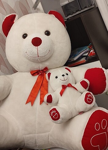 Fisher Price 100 cm yavrulu peluş ayı
